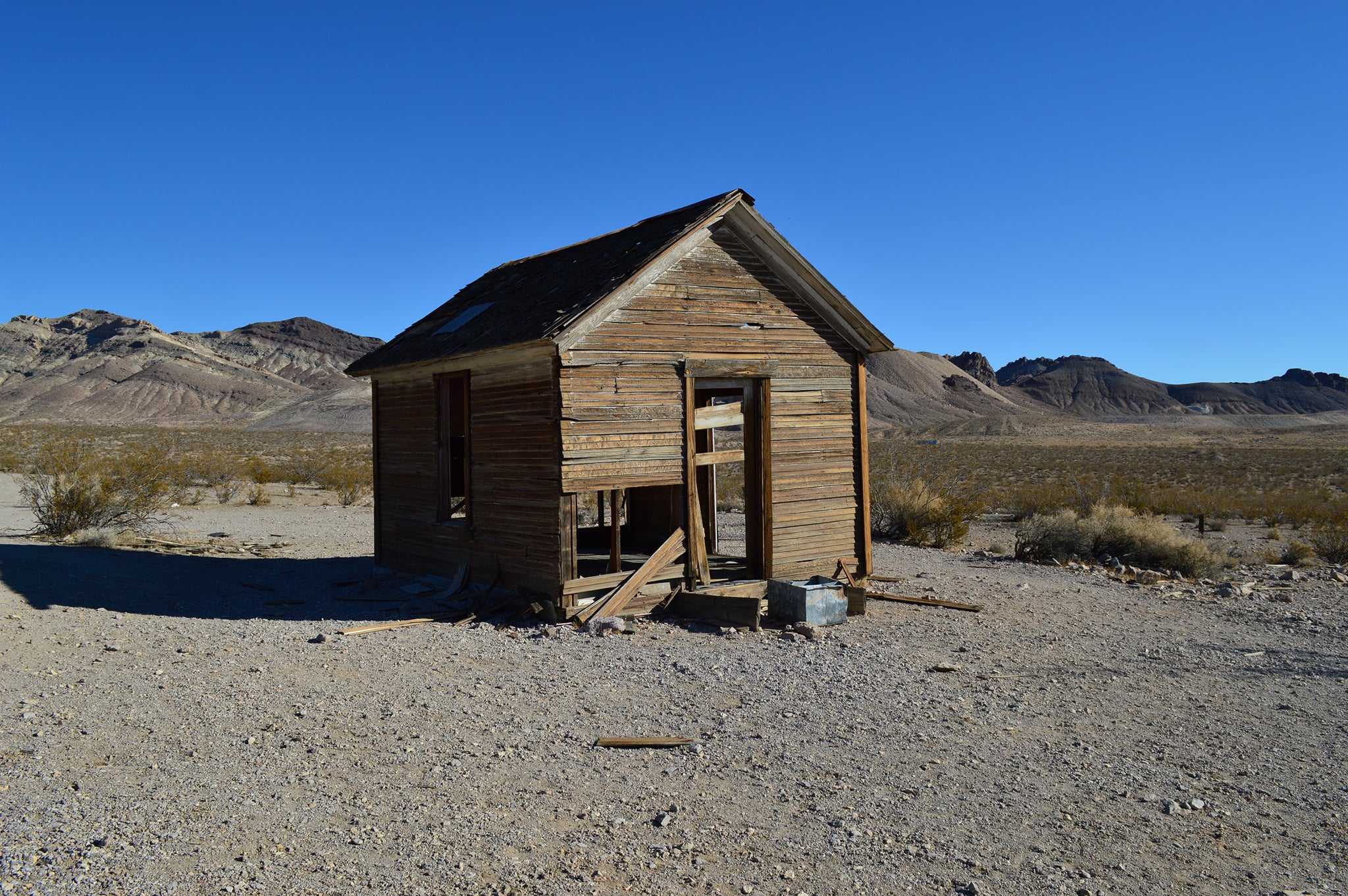 an abandoned storage house 