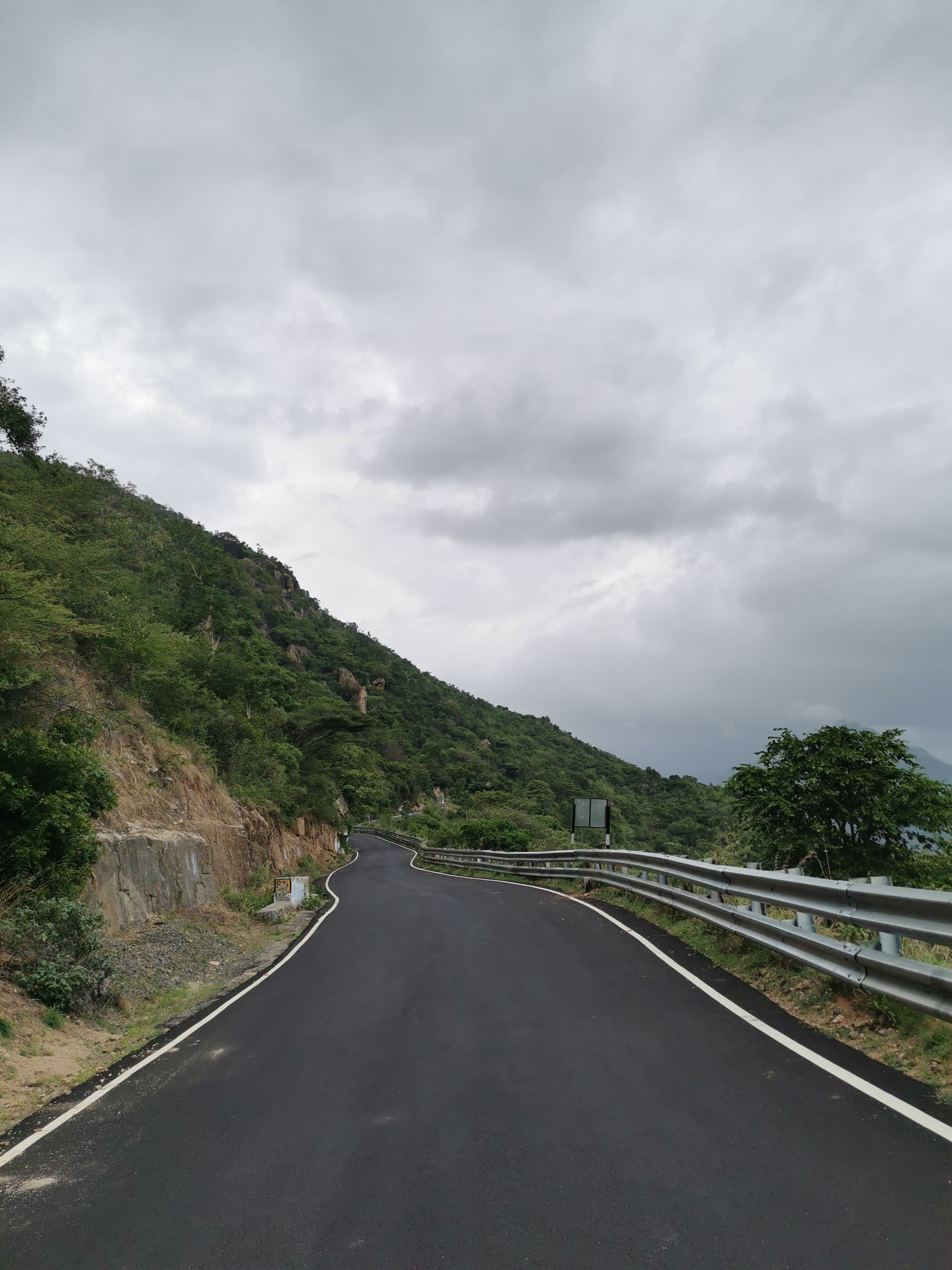 climbing the hairpins