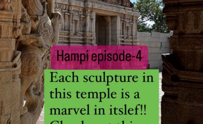 Each Sculpture in this Temple is an Architectural Marvel- Hampi Series1